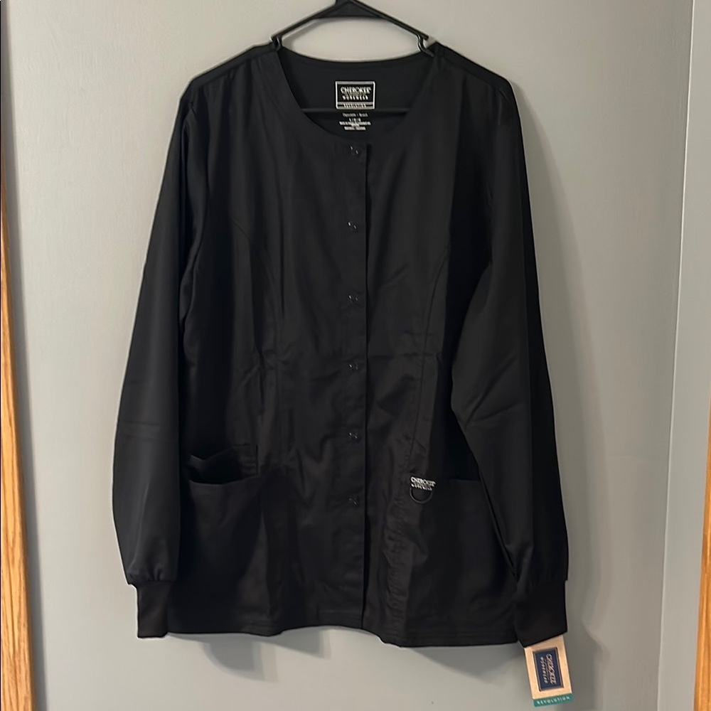 Cherokee Women's Black Scrub Jacket